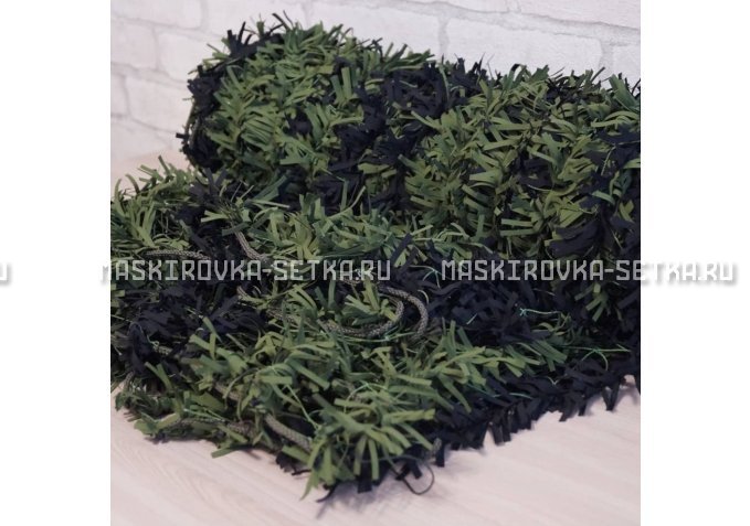 Маскировочная сеть Зеленя 2х3 м (зелено-черная) – купить по цене 3200 руб. в интернет-магазине в городе Нижний Новгород картинка 4